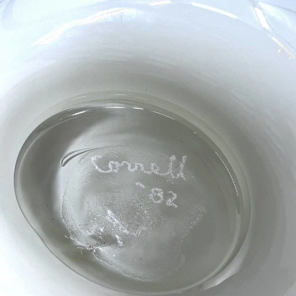 Vintage 1982 Charles Charlie Correll Art Studio Handcrafted Glass Vase